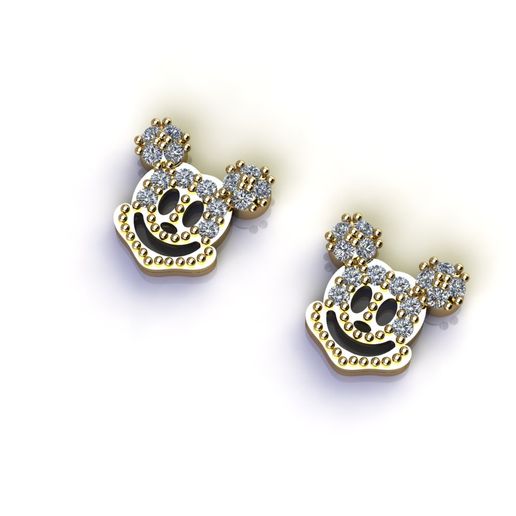 Kid Earrings  3dm with stl files 3D print model 3D model