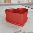 untitled4.png 3D Heart Cookie Cutter for Valentine Gift with 3D Stl File & Gift For Girlfriend, 3D Printing, Heart Art, Cake Cutters, Cookie Mold