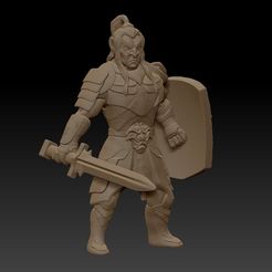 fae1ceb8fc342f5def92e209d1ce516f_display_large.jpg Free STL file Hobgoblin (sword and shield)・Object to download and to 3D print