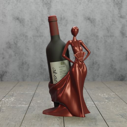 Render6.jpg WEINHALTER / MUJER PORTA VINO