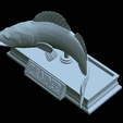 zander-statue-4-mouth-open-45.png fish zander / pikeperch / Sander lucioperca open mouth statue detailed texture for 3d printing