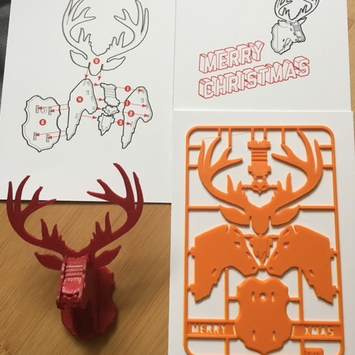 Capture d’écran 2017-10-24 à 17.47.03.png Download free STL file Christmas Reindeer kit card • 3D printable object, tone001