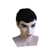 untitled.715.png Audrey Hepburn black and white bust for full color 3D printing