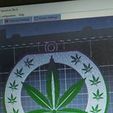 348357244_999118884599986_8076180805026610513_n.jpg Cannabis leaf Ornament / Magnet / Wall decor / 420 leaf / MaryJane leaf wall decor