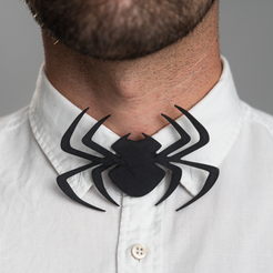 Screenshot-2023-10-24-at-4.40.09-pm.png Halloween Bowties | Accessories for costume, outfit | 3D-printed | Bat, Spider, Pumpkin | No Knots | No Hook  | Slide-in | Fashion | Bow tie