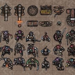 aaaa.jpg Archivo 3D Pirates Voyage ‧ Virtual Tabletop Token Set ‧ VTT Tokens Collection ‧ DnD Miniature Game Components ‧ RPG Wargame Monster & Building・Idea de impresión 3D para descargar