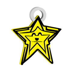 star-5.png ÉTOILE SCINTILLANTE DE NOËL PORTE-CLÉS / BOUCLES D'OREILLES / COLLIER