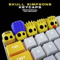 portada_simpsons_skull.jpg Skull Simpsons - Keycaps Collection - Mechanical keyboard