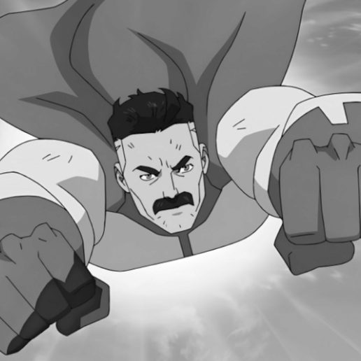 Omni-Man Flying Lithophane Lamp STL - Invincible Series 3D Printable - 3D model önizlemesi