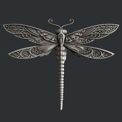 dragonfly.jpg STL file Dragonfly・3D printable model to download