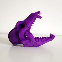 bonehead_3.jpg Archivo STL gratis BONEHEADS: Wolf Skull & Jaw Bone - PROMO - 3DKITBASH.COM・Diseño por impresión en 3D para descargar