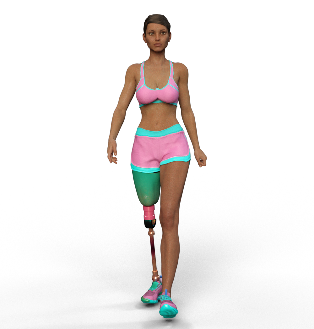 Download Stl File Sport Run Footing Girl 4 3d Printing Object ・ Cults