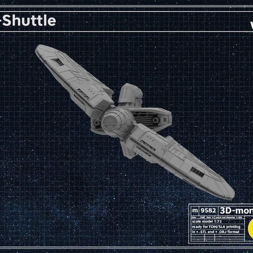 🚢 Nave T-6 Jedi Shuttle Ahsoka de Star Wars・Archivo 3D para Impresión ...