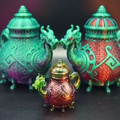P8220424.jpg STL file Dragon Kettle・Model to download and 3D print