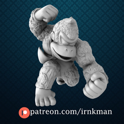 DK.png STL file Donkey Kong・3D printing idea to download