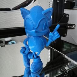 sonic_01.jpg Fichier STL gratuit Sonic en 2 parties ( sonic en deux parties)・Design pour impression 3D à télécharger