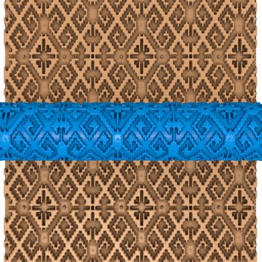 5454545.jpg rouleau d'argile à tricoter stl / rouleau d'argile à tricoter stl / rouleau d'argile à tricoter / imprimeur de motifs de fleurs