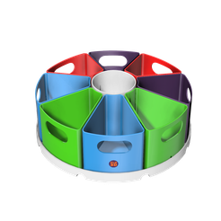 CentroDeAlmacenamiento.png OBJ file CIRCULAR DESK ORGANIZER | CIRCULAR DESK ORGANIZER・3D printing design to download