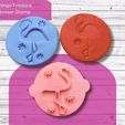 il_1588xN.4858954072_abn1.jpg Flamingo  Cookie Biscuit Stamp Fondant Cake Decorating Icing Cupcakes Stencil Embosser
