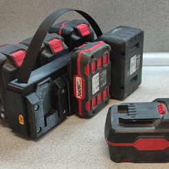 banka-A.png STL-Datei Parkside power 6pack・3D-Druck-Idee zum Herunterladen