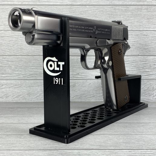 Stl File We Armorer Works Standard Colt 1911 Airsoft Gun Display Stand・3d Print Object To 7267