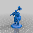 Barbarian.png Free 3D file Pathfinder/DnD Minis・Template to download and 3D print