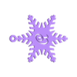 A.stl Snowflake ornaments with letters
