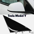 Tesla-Model-3-23.png Tesla Model Y Mirror Triangle Trim Replacement | STL File for 3D Printing