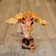 SERPENT VOLANT, QUETZALCOAT, SERPENT AILÉ, ANIMAL DE COMPAGNIE ARTICULÉ FLEXI WIGGLE, IMPRESSION EN PLACE, SERPENT FANTASTIQUE