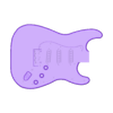 stratocaster_body.stl Modèle de guitare Fender Stratocaster Mini