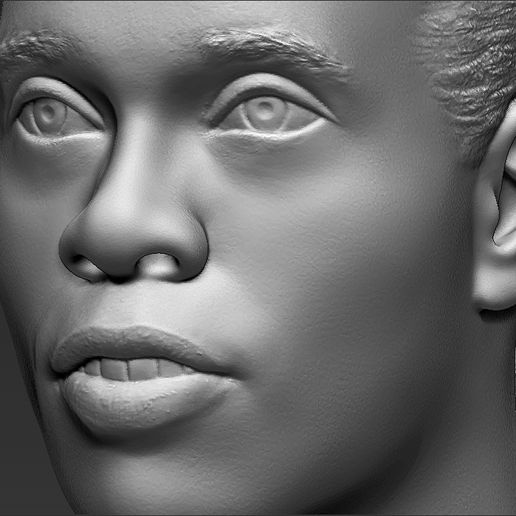 18.jpg 3D file Ronaldinho bust ready for full color 3D printing・3D print model to download, PrintedReality