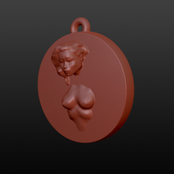 llaverojapan (2).png OBJ-Datei Key ring Nude・3D-Druck-Idee zum Herunterladen, jorgeps4