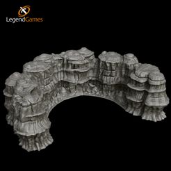 LegendGames STL file LegendGames U shaped cavern wall ending・3D printing design to download, LegendGames