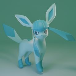 glaceon-render.jpg OBJ file Pokemon - Glaceon・Model to download and 3D print