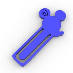 ad1.jpg OBJ file MICKEY MOUSE BOOKMARK・3D printable model to download