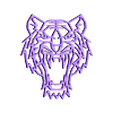 tiger head hp.stl Tiger Head Wall Decoration Sticker 3D Art