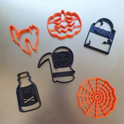 1.jpg STL-Datei Halloween Ausstecher - PACK X 6・Design für 3D-Drucker zum herunterladen