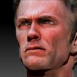 0019_Layer 10.jpg Clint Eastwood textured 3d print bust