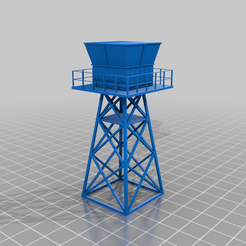 x 4 7 a S Sis A >< RS hs Free STL file Tokoroa Control Tower・3D printable model to download