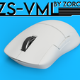 ZS-VML-Etsy-Thumbnail.png ZS-VML, 3D Printed Razer Viper Mini based Symmetric Wireless Mouse for G305