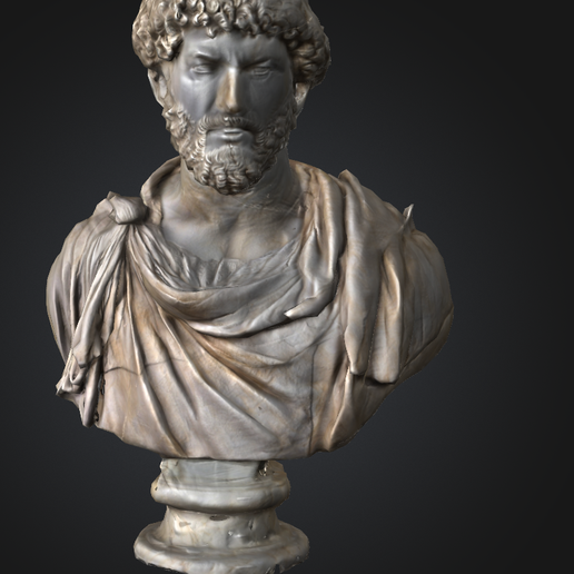 Classical Roman Bust - Sculpture for 3D Printing 3D model
