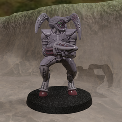 Alien-Bug-Warrior.png STL-Datei Alien Bug Warrior kostenlos・Design für 3D-Drucker zum herunterladen