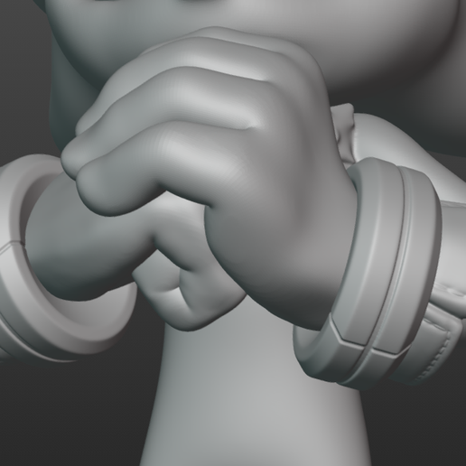 handprev.png Super Shadow Statue (3D-Print Ready!)