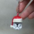 002.jpg STL file santa CloneTrooper keychain・3D print object to download