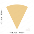 1-7_of_pie~8.5in-cm-inch-cookie.png Slice (1∕7) of Pie Cookie Cutter 8.5in / 21.6cm