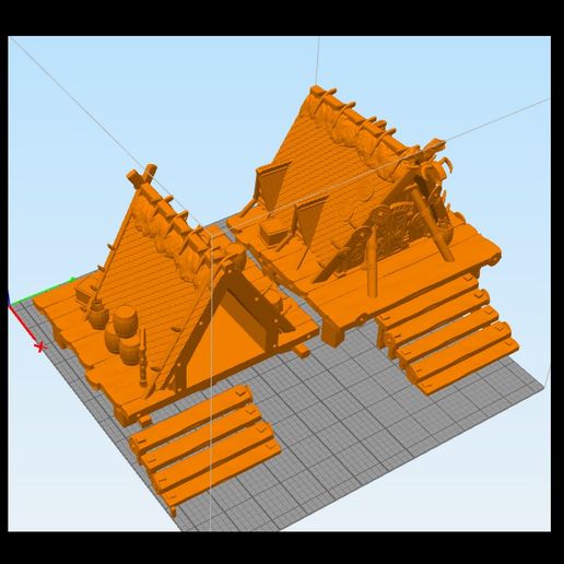9.jpg STL file Viking house 27 - SAGA Flames of war Bolt Action Medieval Age of Sigmar Warhammer・3D printer design to download, Hartolia-Miniatures