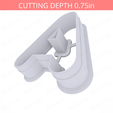 Letter_A~2.75in-cookiecutter-only2.png Letter A Cookie Cutter 2.75in / 7cm