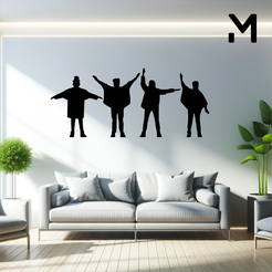 The-Beatles.png Wall silhouette - The Beatles
