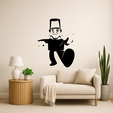 o564pc.png Frankenstein's Monster Frankensteins Monster Mad Scientists Lab Coat Wall Art Framed