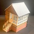 Finished-cabin.jpg Signal Box / Cabin for on platform, OO 4mm but scalable